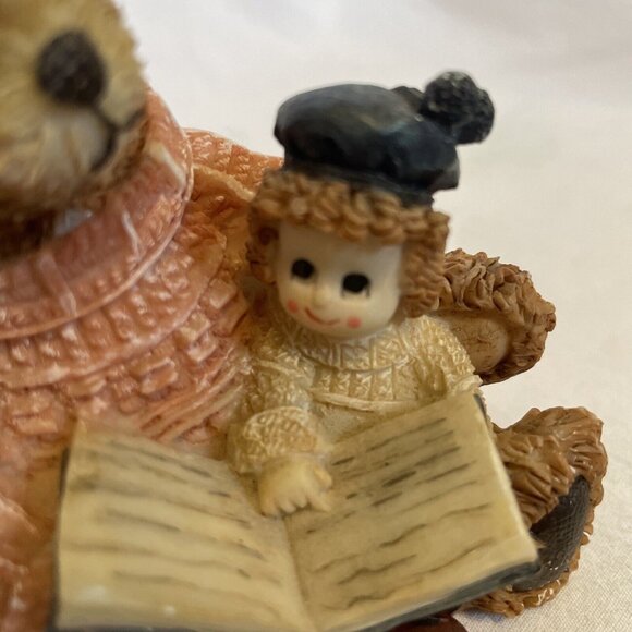 Design Impressions Sweater Bears Reading Book Resin Figurine 4" 26920 Figurine - Picture 8 of 12